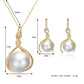 Korean Fashion Temperament Jewelry Pearl Earring Set