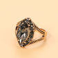 Vintage Exquisite Low-key Luxury Crystal Ring