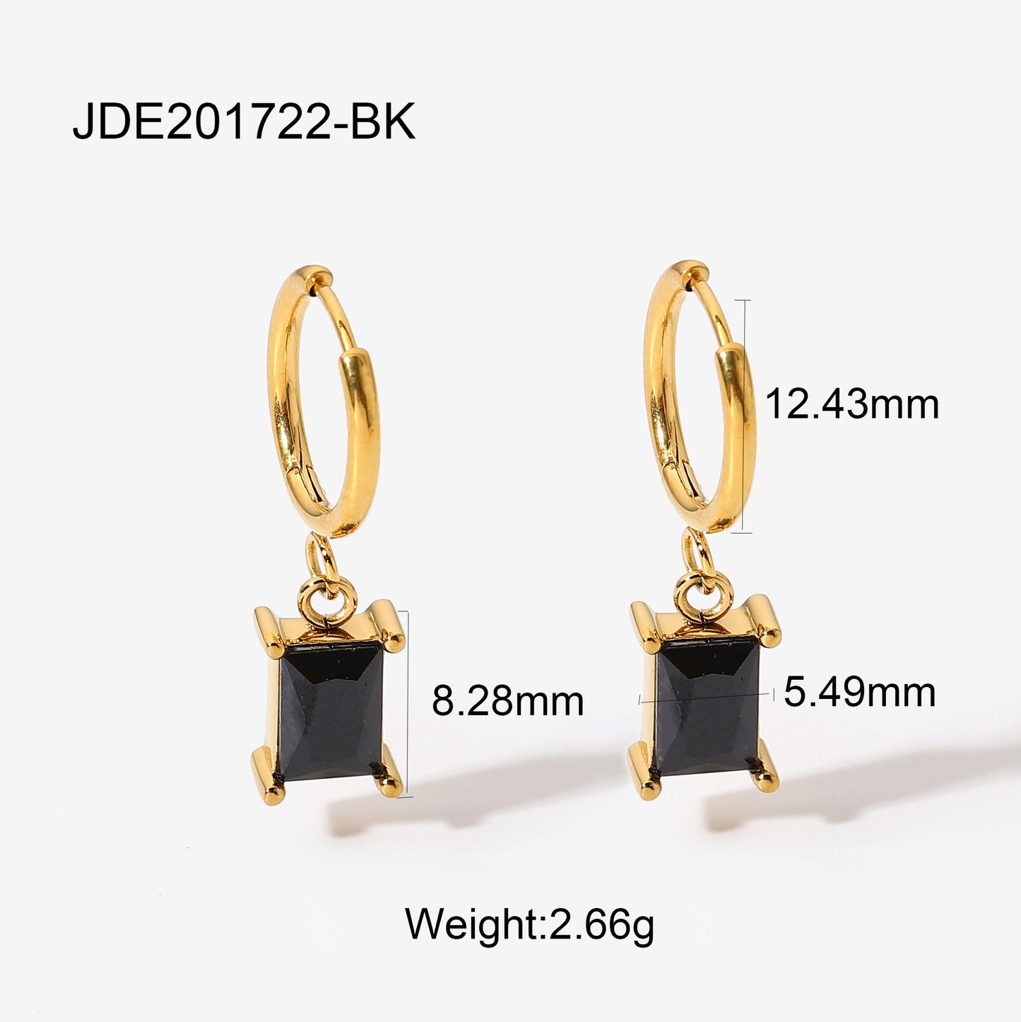 Simple Creative Earrings Couple Jewelry Zircon