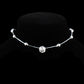 Female temperament silver anklet