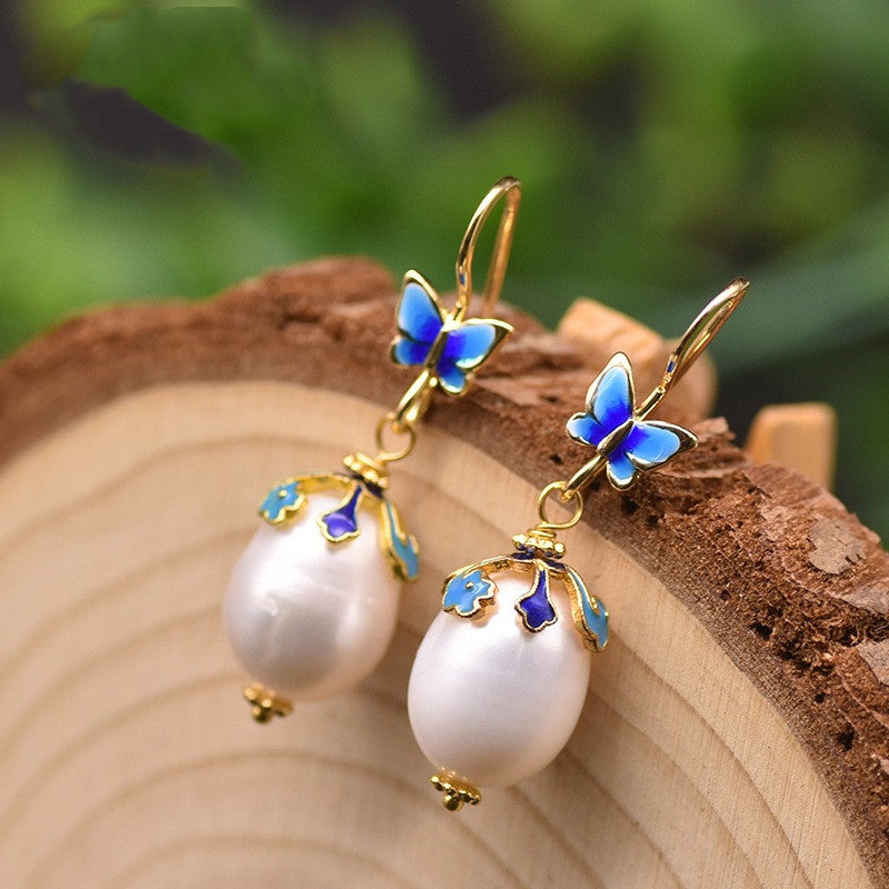 Fashion Creativity Natural Freshwater Pearl Earrings