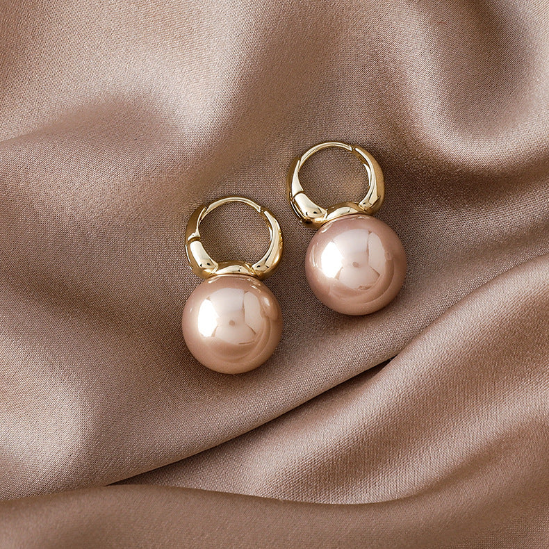 French Pearl Stud Earrings