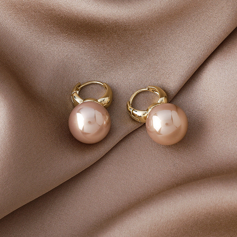 French Pearl Stud Earrings