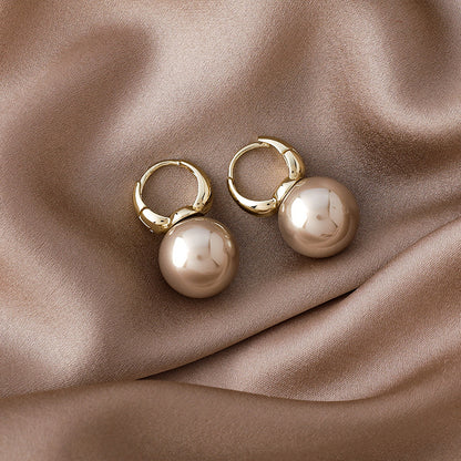 French Pearl Stud Earrings