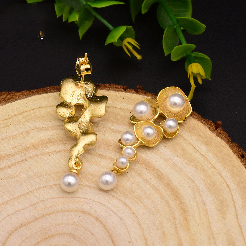 Handmade Natural Pearl Shell Earrings