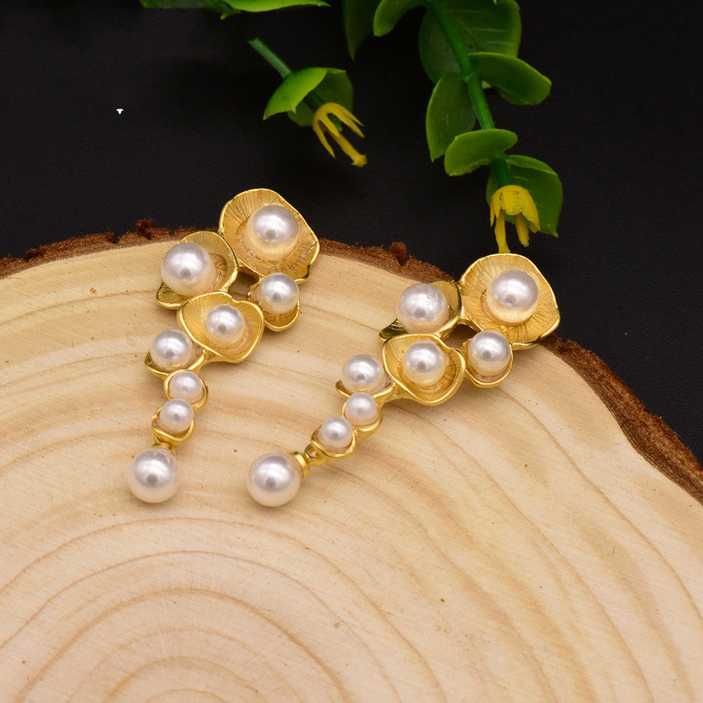 Handmade Natural Pearl Shell Earrings