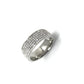 Full Diamond Men's And Women's Stainless Steel Jewelry Ring