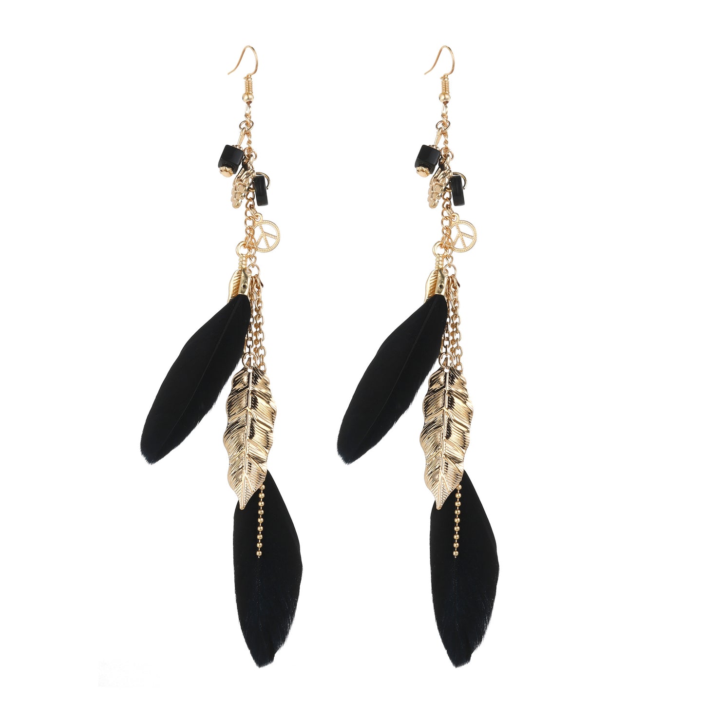 Ethnic style leaf earring jewelry