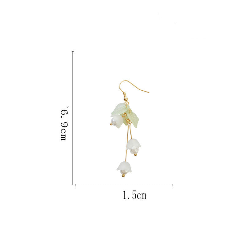 Lily Of The Valley Flower Female Earrings