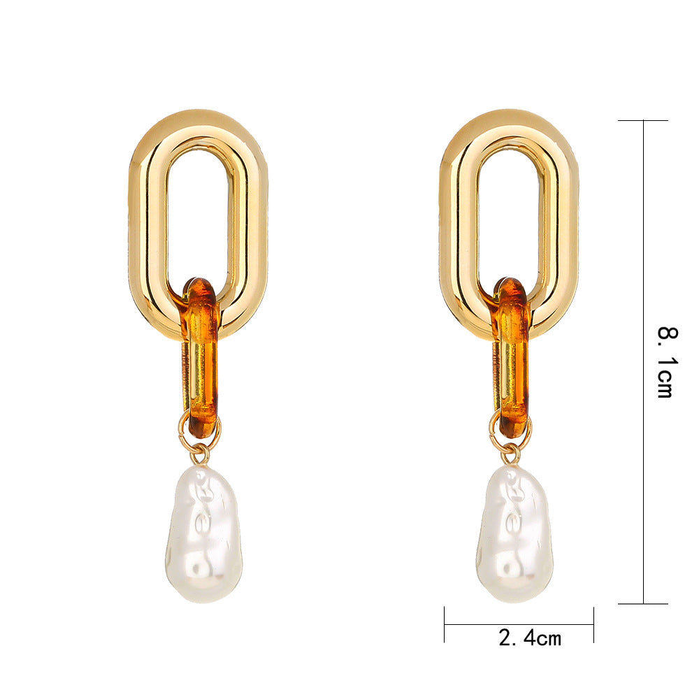 Royal Sister Temperament Pearl Earrings