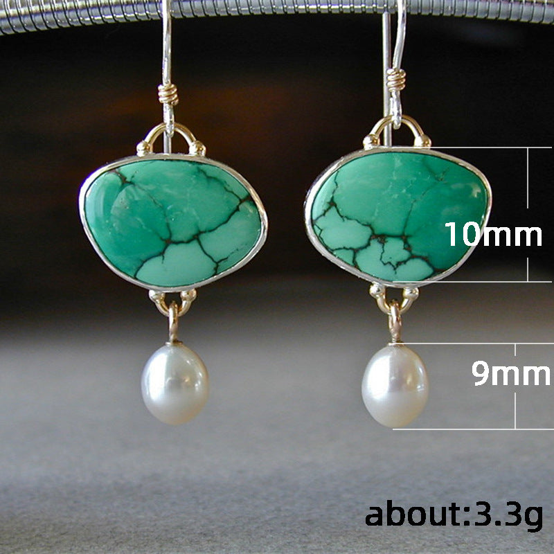 Women's Vintage Faux Pearl Drop Earrings