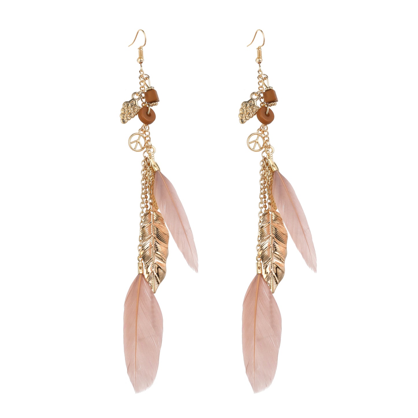 Ethnic style leaf earring jewelry