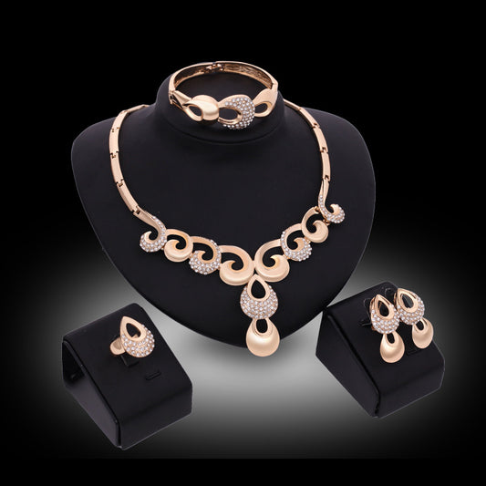 Necklace Earrings Bracelet Ring Set