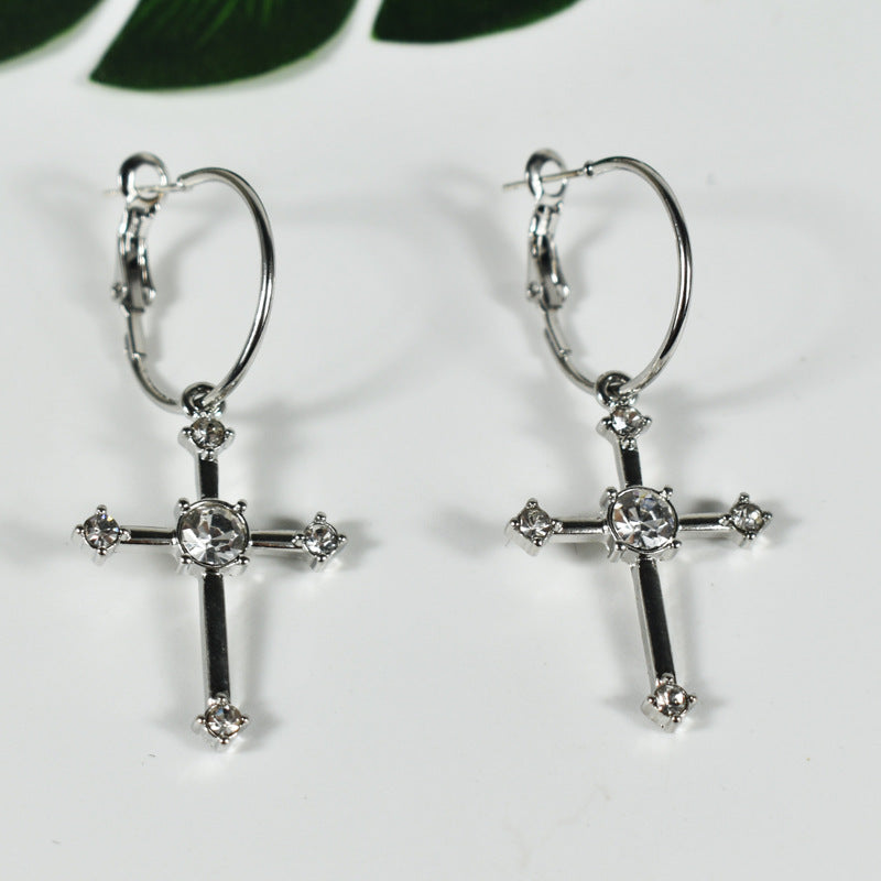 New Fashion Fashion Jewelry Earrings Cross Retro