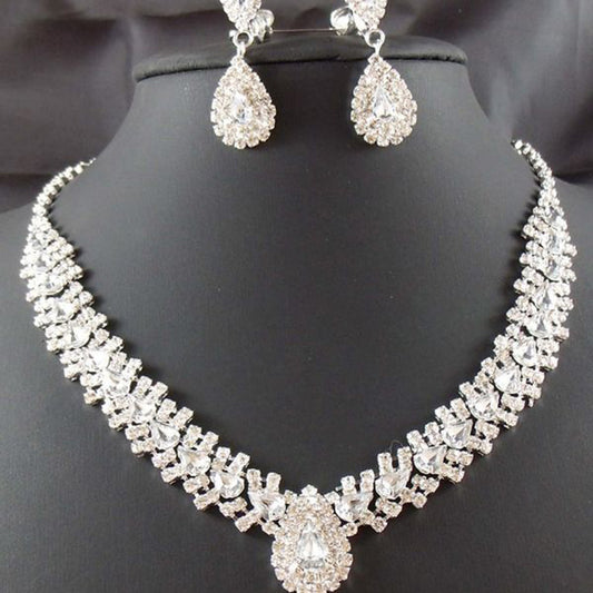 Manufacturers Selling Bride Wedding Accessories Earrings Set Drop Necklace Aliexpress
