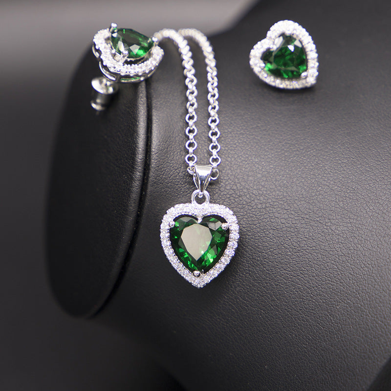 Love earrings necklace set