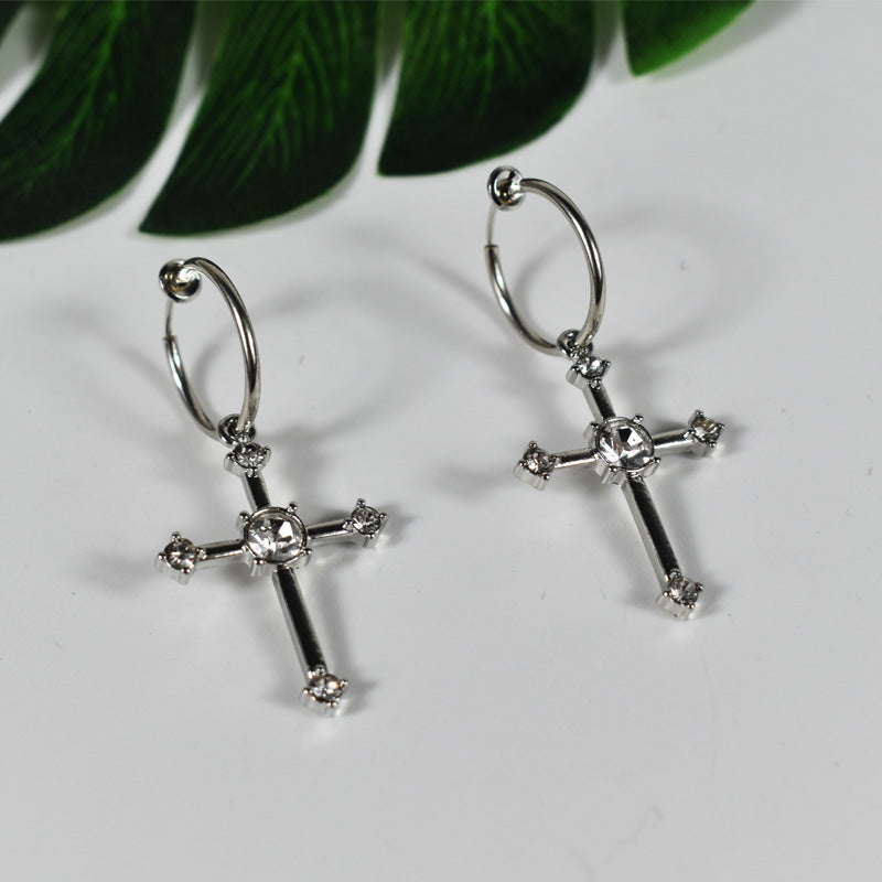 New Fashion Fashion Jewelry Earrings Cross Retro