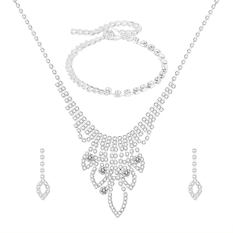 Fashionable Bridal Jewelry Set Simple Necklace