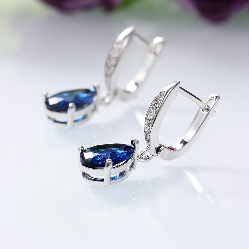 Huitan Women Drop Earrings Fashion Jewelryfor Party Wedding Anniversary Love Gifts