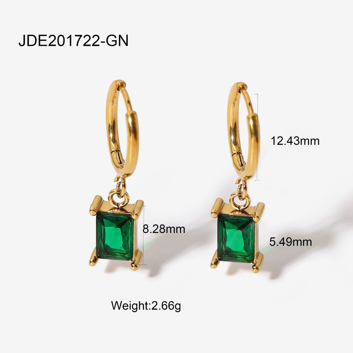 Simple Creative Earrings Couple Jewelry Zircon