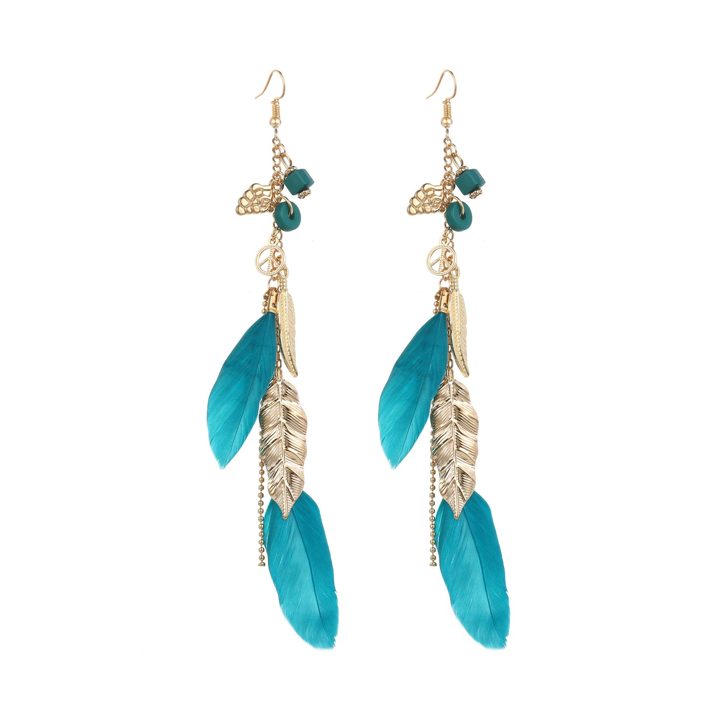 Ethnic style leaf earring jewelry