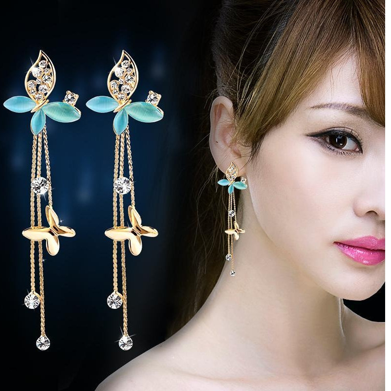 Ear Clips Without Pierced Female Earrings Long