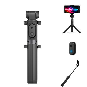 Compatible with Apple, Original 2 in 1 bluetooth Mini Extendable Folding Tripod Selfie Stick For Mobile Phone