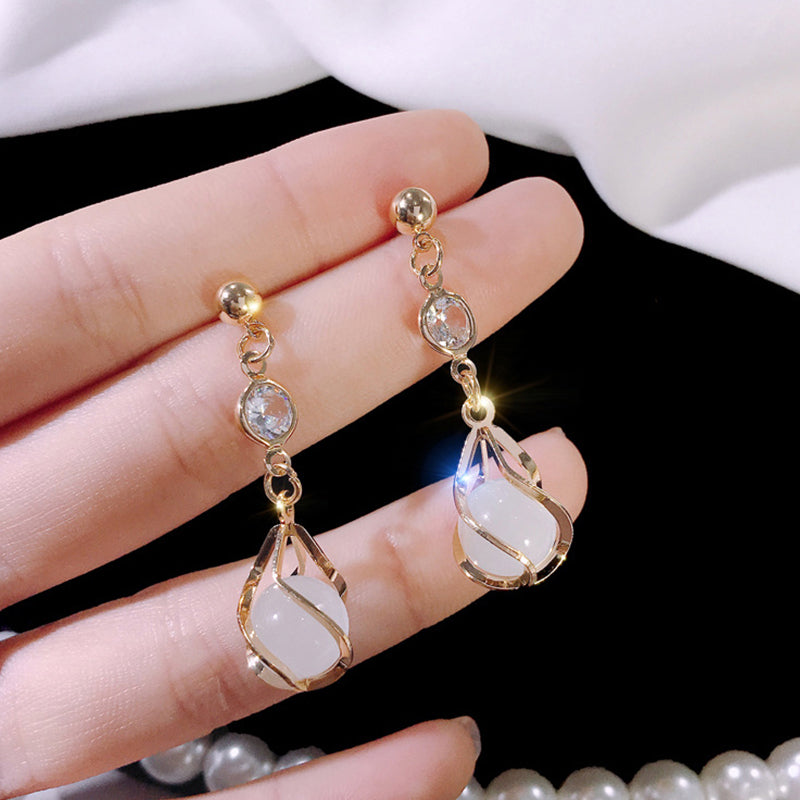 Crystal opal earrings