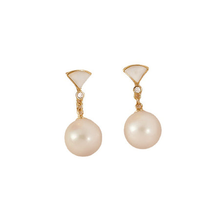 Pearl Earrings Female Summer Light Luxury Niche Design Earrings