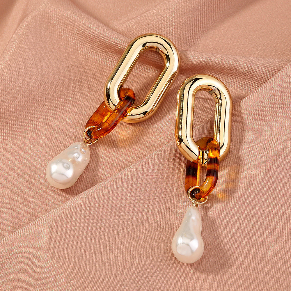 Royal Sister Temperament Pearl Earrings