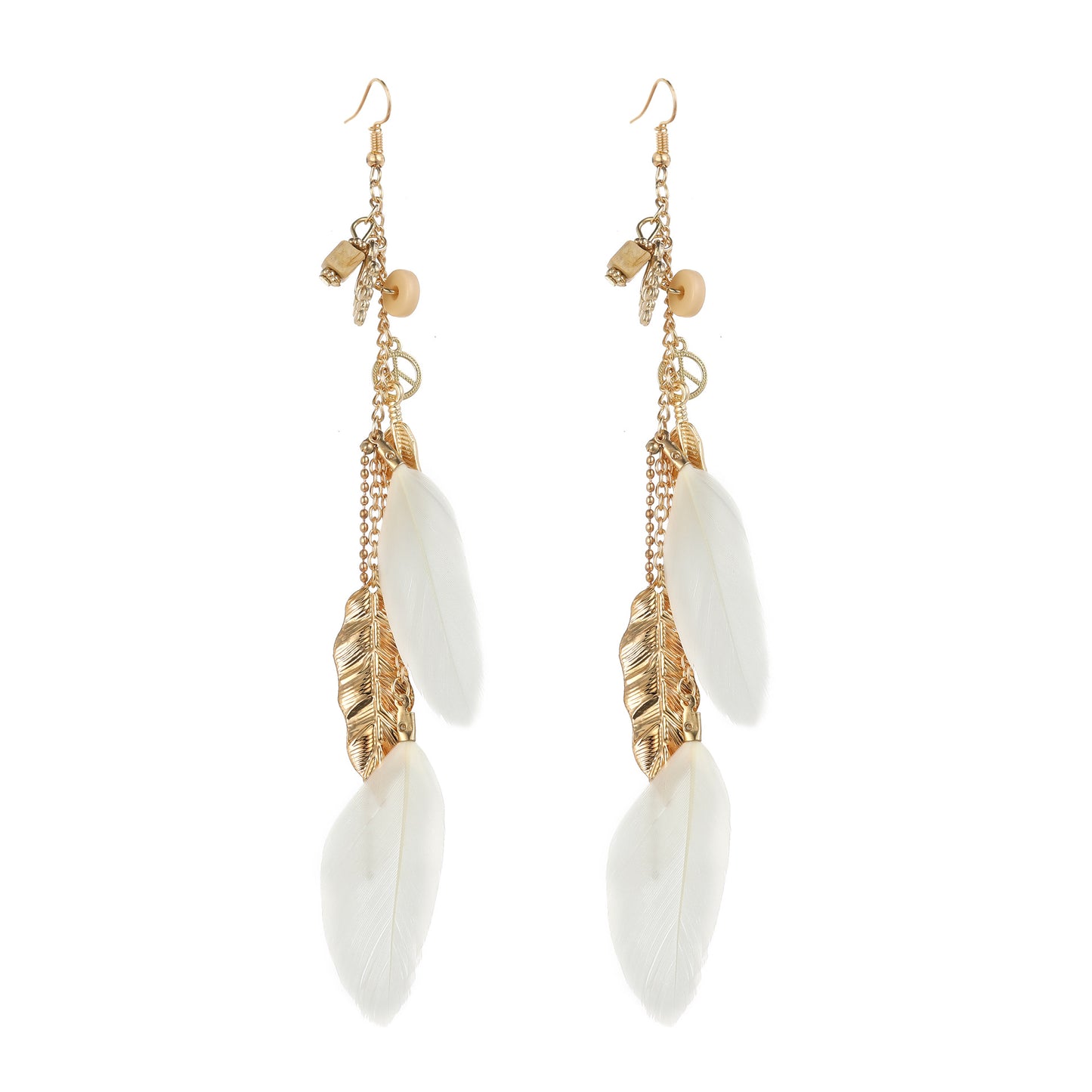 Ethnic style leaf earring jewelry