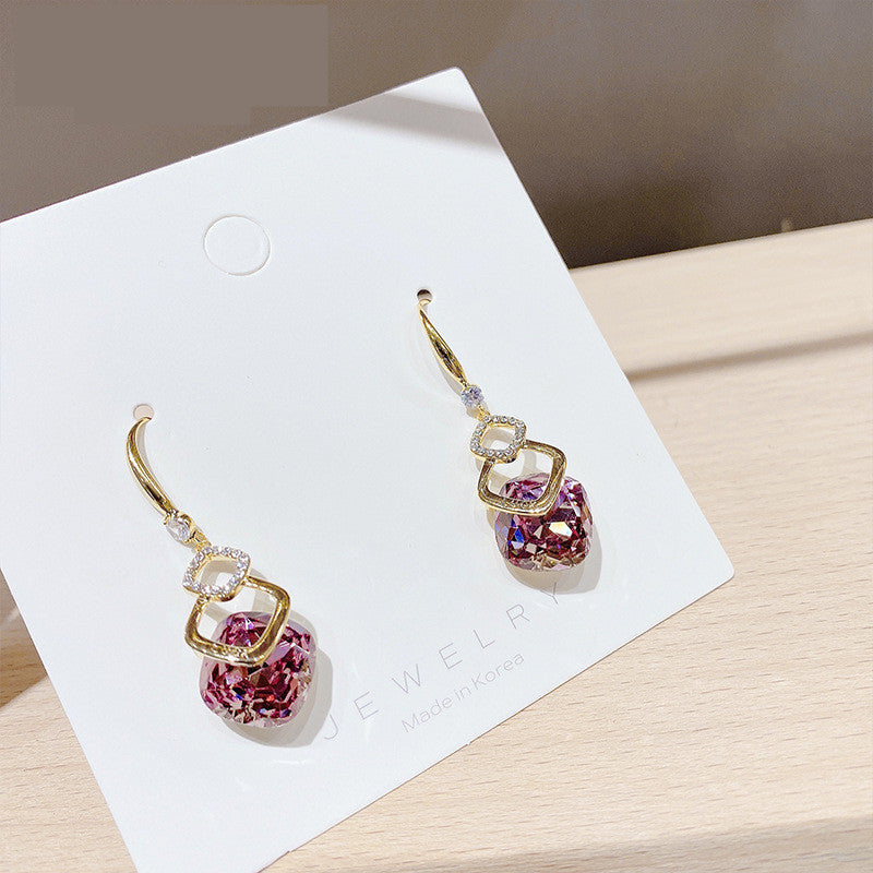 Zircon Earrings Online Celebrity Live Broadcast Of The Same Earrings Jewelry