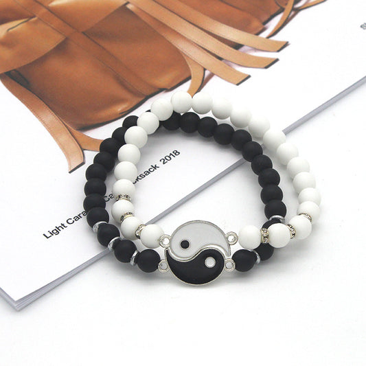 Yin Yang Bagua Natural Stone Best Friend Bracelets