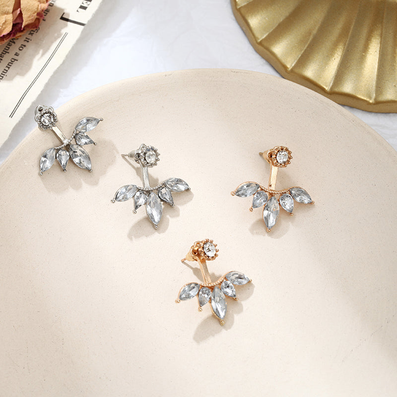 Fashion Jewelry Cute Cherry Blossoms Flower Stud Earrings For Women Cute Jewelry Several Peach Blossoms Earrings