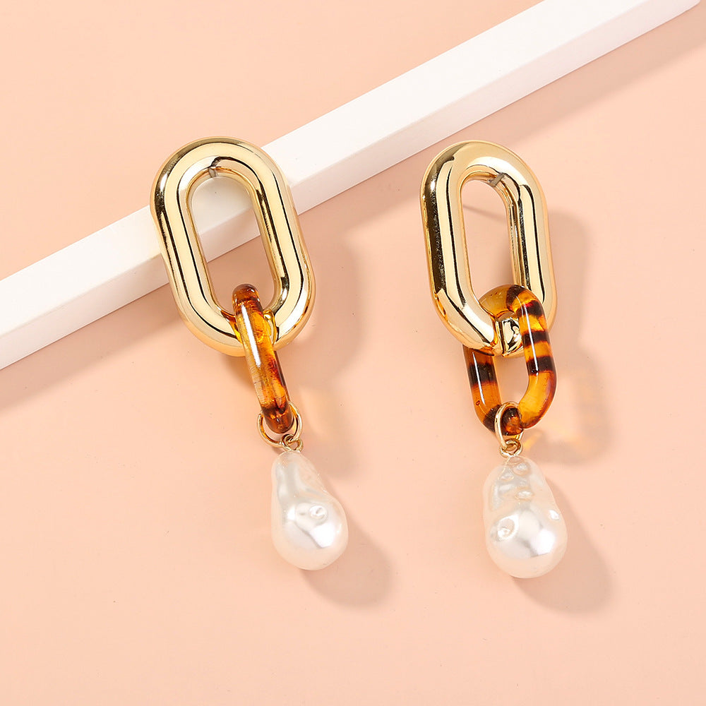 Royal Sister Temperament Pearl Earrings