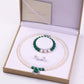 Women's Fashion Agate Pearl Earrings Necklace Set
