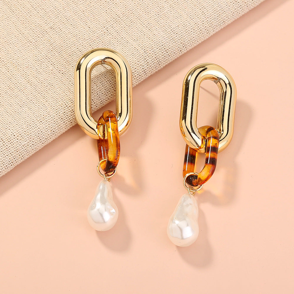 Royal Sister Temperament Pearl Earrings