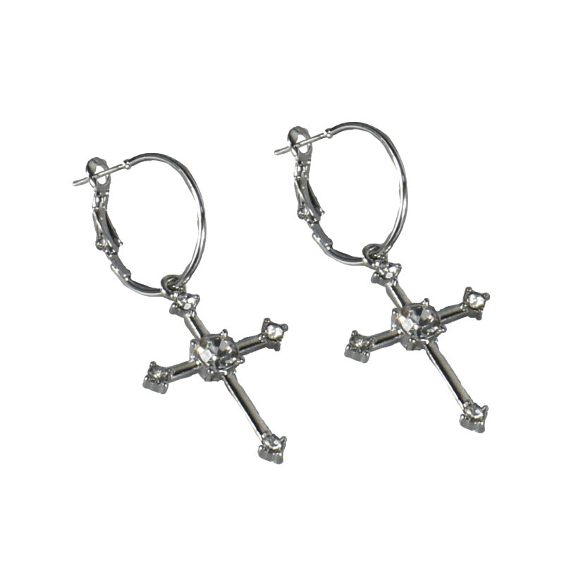 New Fashion Fashion Jewelry Earrings Cross Retro